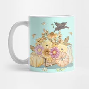 Bird carrying branches Mug